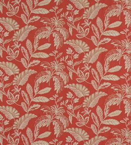 Nemus Fabric by Jane Churchill Red Nemus Fabric by Jane Churchill Red