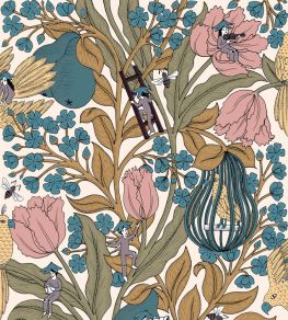 Neo-Belle-Epoque Wallpaper by Coordonne Pink Neo-Belle-Epoque Wallpaper by Coordonne Pink