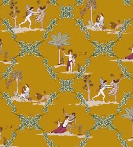 Neobucolic Wallpaper by Coordonne Mustard Neobucolic Wallpaper by Coordonne Mustard
