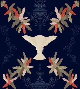 Neorococo Wallpaper by Coordonne Navy