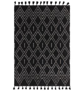Nepal Diamond Rug by Asiatic Black Cream Nepal Diamond Rug by Asiatic Black Cream