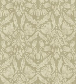 Neria Wallpaper by Casamance Vert Amande