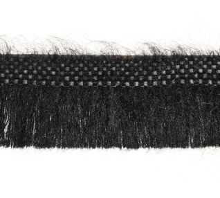 Neva 30mm Mohair Cut Fringe Trimming by Houles Charbon Neva 30mm Mohair Cut Fringe Trimming by Houles Charbon