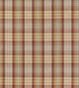 Nevis Fabric by Mulberry Home Red/Stone