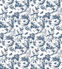 Newlands Toile Fabric by Anna French Blue Newlands Toile Fabric by Anna French Blue