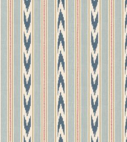 Newport Stripe Wallpaper by Mulberry Home Blue/Red
