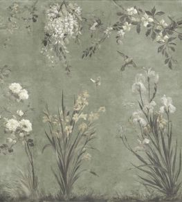 Nicola Mural by Sandberg Sage Green Nicola Mural by Sandberg Sage Green