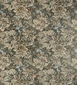 Night Garden Fabric by Thibaut Brown Night Garden Fabric by Thibaut Brown