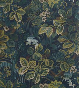 Night Garden Wallpaper by Thibaut Midnight Night Garden Wallpaper by Thibaut Midnight