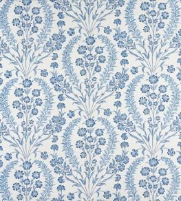Chelwood Fabric by Nina Campbell Blue/Ivory