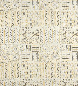 Cloisters Fabric by Nina Campbell Ochre/Tobacco/Ivory