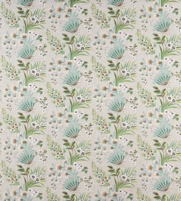 Michelham Fabric by Nina Campbell Aqua/Green