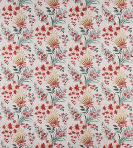 Michelham Fabric by Nina Campbell Red/Teal