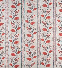 Pomegranate Trail Fabric by Nina Campbell Red/Blue Pomegranate Trail Fabric by Nina Campbell Red/Blue