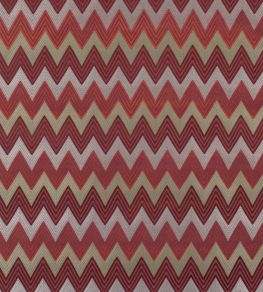 Bargello Fabric by Nina Campbell Crimson/Coral/Gold