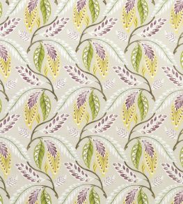 Fontibre Fabric by Nina Campbell Amethyst/Green/Yellow Fontibre Fabric by Nina Campbell Amethyst/Green/Yellow