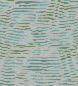 Arles Fabric by Nina Campbell Aqua/ Green Arles Fabric by Nina Campbell Aqua/ Green