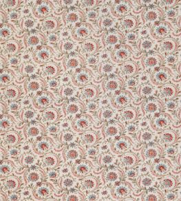 Baville Fabric by Nina Campbell Red / Teal
