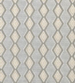 Belle Ile Fabric by Nina Campbell Grey/Gold Belle Ile Fabric by Nina Campbell Grey/Gold