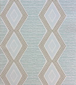 Belle Ile Wallpaper by Nina Campbell Aqua/Beige