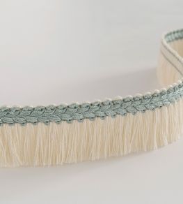 Trianon Fringe Trimming by Nina Campbell AQUA/IVORY Trianon Fringe Trimming by Nina Campbell AQUA/IVORY