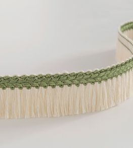 Trianon Fringe Trimming by Nina Campbell GREEN/IVORY Trianon Fringe Trimming by Nina Campbell GREEN/IVORY