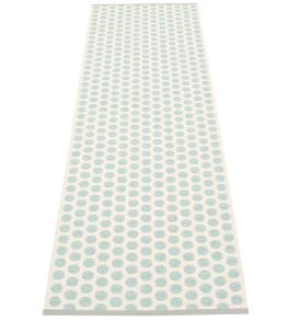 Noa Runner Rug by Pappelina Pale Turquoise/Vanilla