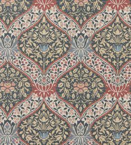 Norbury Wallpaper by Morris & Co Brick/Teal Norbury Wallpaper by Morris & Co Brick/Teal