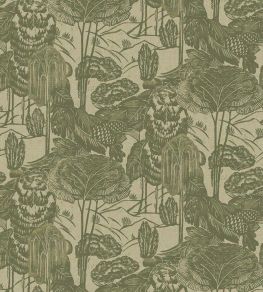Nostalgic Evergreen Wallpaper by Eijffinger Green Nostalgic Evergreen Wallpaper by Eijffinger Green