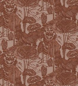 Nostalgic Evergreen Wallpaper by Eijffinger Red Nostalgic Evergreen Wallpaper by Eijffinger Red