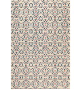 Noughts & Crosses Rug by GP & J Baker Blue/Red Noughts & Crosses Rug by GP & J Baker Blue/Red