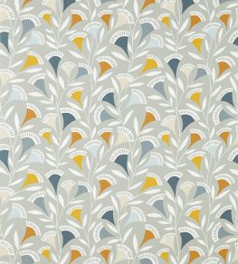 Noukku Fabric by Scion Dandelion / Butterscotch / Charcoal