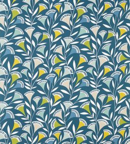 Noukku Fabric by Scion Mist / Kiwi / Midnight Noukku Fabric by Scion Mist / Kiwi / Midnight