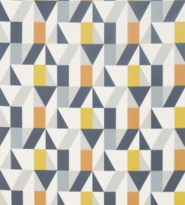 Nuevo Fabric by Scion Dandelion / Charcoal / Brick Nuevo Fabric by Scion Dandelion / Charcoal / Brick