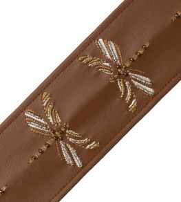 Nymph Beaded Border Trimming by Samuel & Sons Chestnut