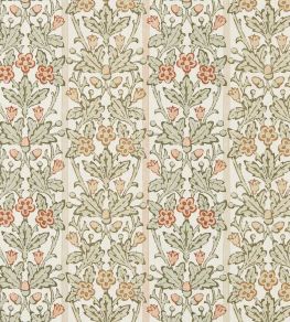 Oak & Blossom Wallpaper by Morris & Co Chestnut/Primrose