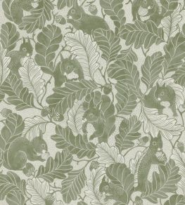 Oak Tree Tails Wallpaper by Langelid Von Bromssen Olive Oak Tree Tails Wallpaper by Langelid Von Bromssen Olive