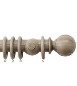 Oakham 50mm Wooden Pole Truffle, Ball finial Truffle