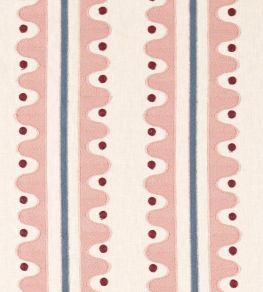 Oakham Embroidery Fabric by Scion Dusk Pink