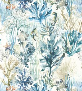 Oceana Wallpaper by Clarke & Clarke Denim Oceana Wallpaper by Clarke & Clarke Denim