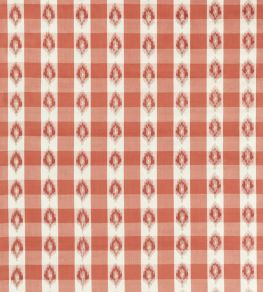Odisha Check Fabric by Sanderson Coral