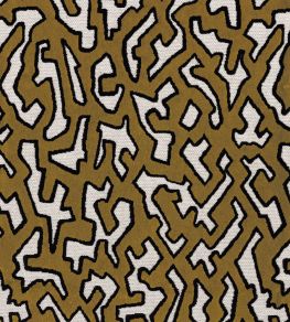 Odyssee Fabric by Camengo Bronze