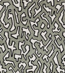 Odyssee Fabric by Camengo Vert De Gris