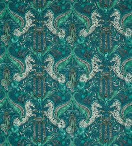 Odyssey Mythos Jacquard Fabric by Clarke & Clarke Olive