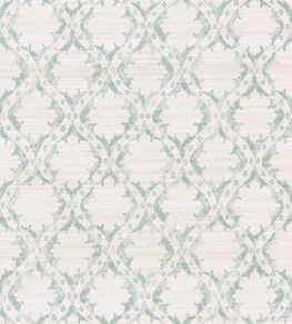 Ogive Grasscloth Wallpaper by Madeaux 02 Seacloud