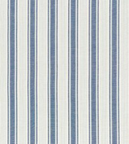Ojai Stripe Fabric by Schumacher Prussian Blue Ojai Stripe Fabric by Schumacher Prussian Blue