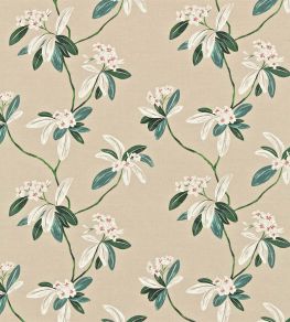 Oleander Fabric by Sanderson Orange/Teal Oleander Fabric by Sanderson Orange/Teal