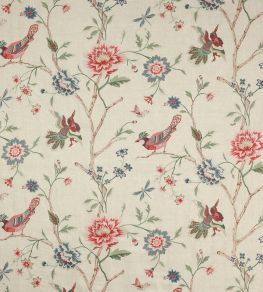 Olivia Fabric by Colefax and Fowler Red/Green Olivia Fabric by Colefax and Fowler Red/Green