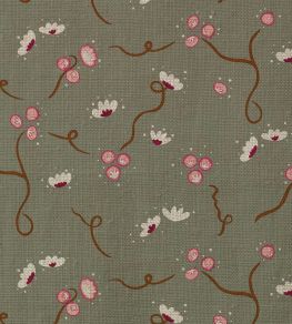 Olivia Fabric by Ottoline Muddy Green