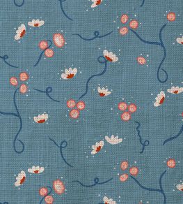 Olivia Fabric by Ottoline Porcelain Blue